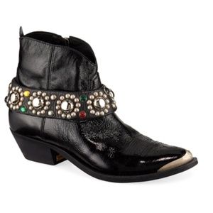 Golden Goose | Ankle Boot w/ Studded Belt | Sz 8.5